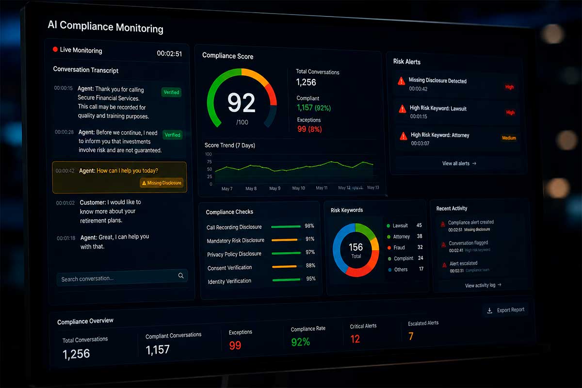 Call Compliance Monitoring Software